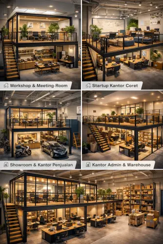Mezzanine Ruang Kantor di Bogor Timur